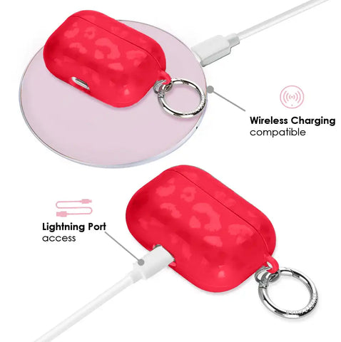 Red Hot Leopard AirPod Case