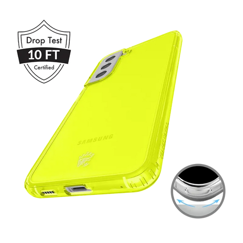 Neon Yellow Clear Samsung Case