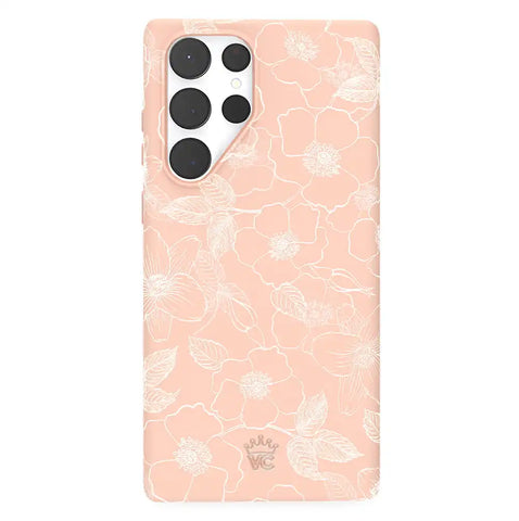 Peach Blossom Floral Samsung Case