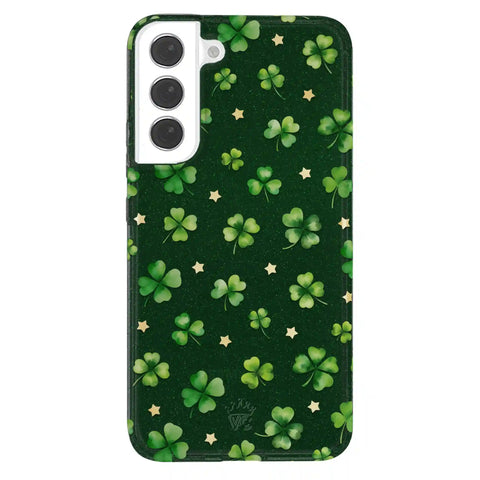 Lucky Clover Glitter Samsung Case