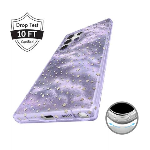 Lilac Celestial Stars Samsung Case