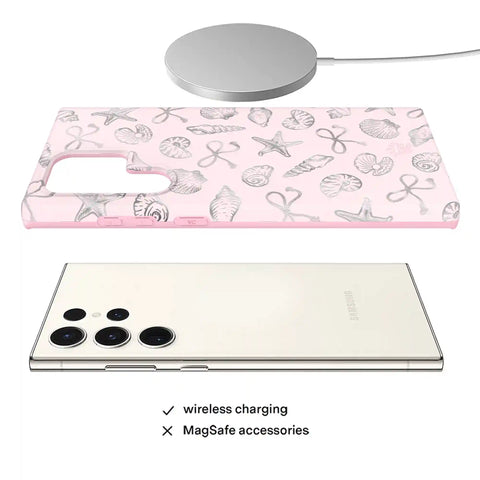 Pink Coastal Seashells Samsung Case