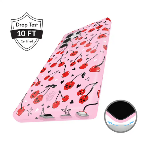 Sour Cherry Skulls Samsung Case
