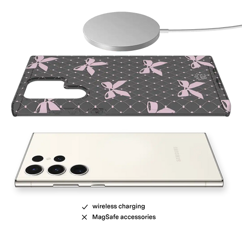 Lacy Pink Bows Samsung Case