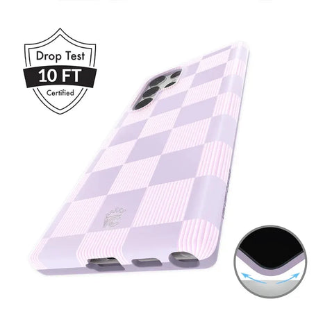 Lilac Vibe Checkered Samsung Case