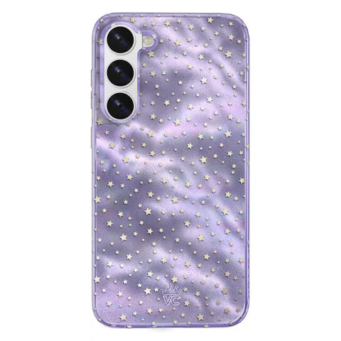Lilac Celestial Stars Samsung Case