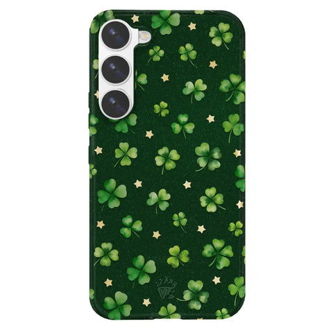 Lucky Clover Glitter Samsung Case