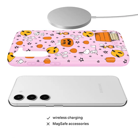 Snoopy Pink Pumpkins Samsung Case