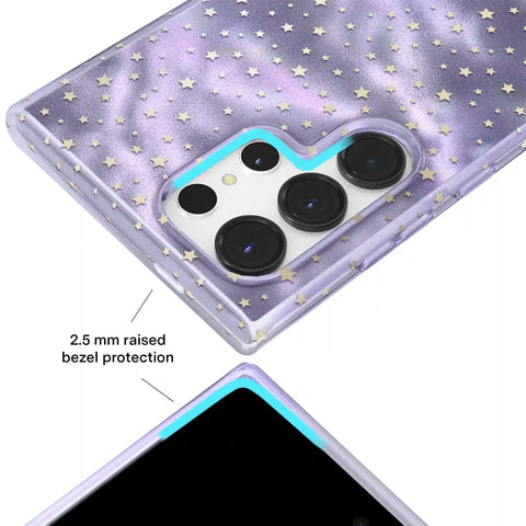Lilac Celestial Stars Samsung Case