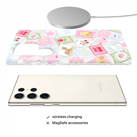 Spring Whimsy Stamps Glitter Samsung Case