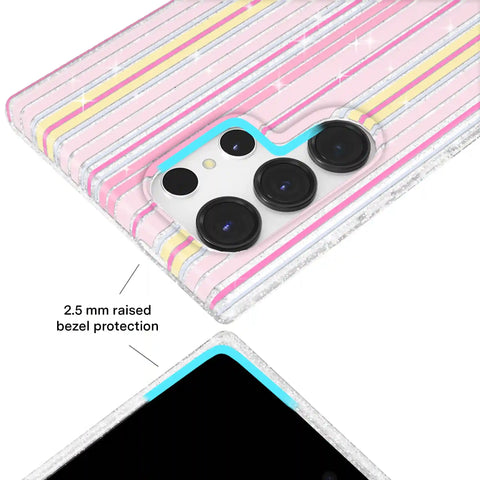Sunkissed Stripes Glitter Samsung Case