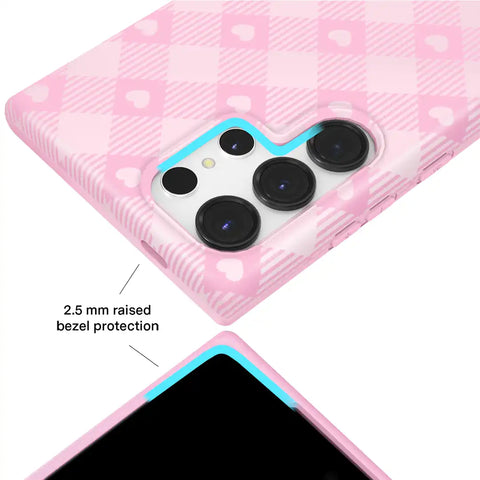 Dolly Pink Gingham Samsung Case