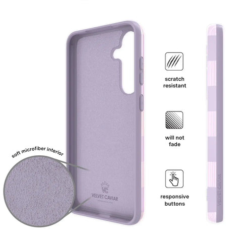 Lilac Vibe Checkered Samsung Case