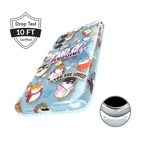 Pudgy Penguins Iceberg Glitter Samsung Case