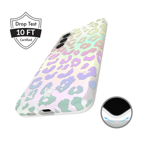 White Opal Leopard Samsung Case