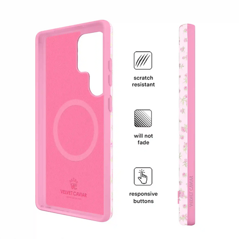 Dainty Pink Floral Samsung Case