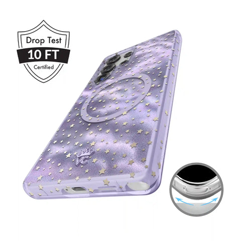 Lilac Celestial Stars Samsung Case