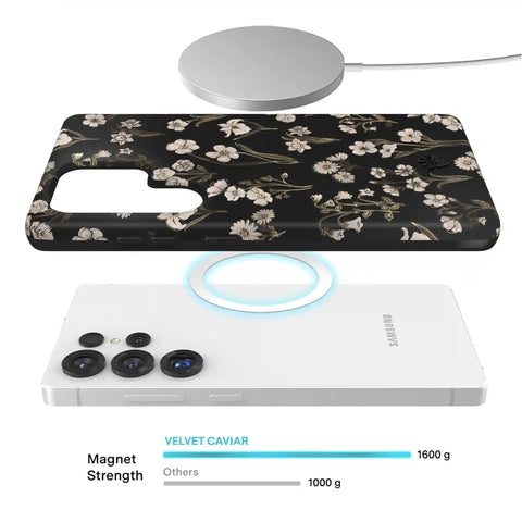 Nightbloom Gold Chrome Floral Samsung Case