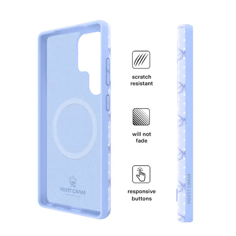 Lovely Blue Bows Samsung Case