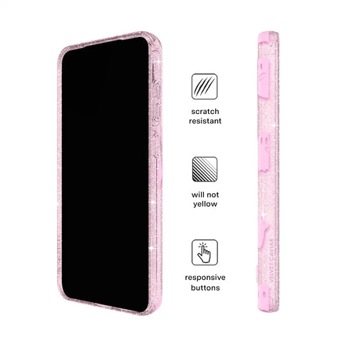 Ghosted Pink Glitter Samsung Case
