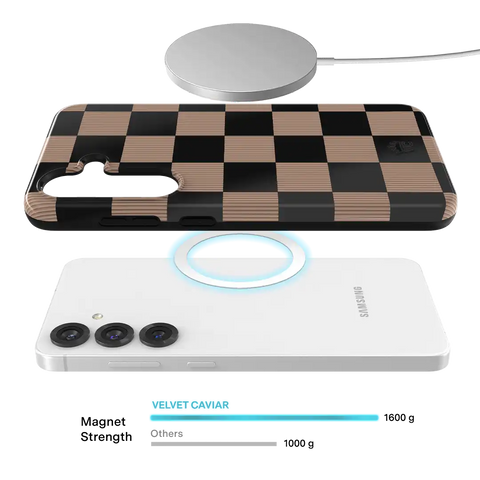 Mocha Vibe Checkered Samsung Case