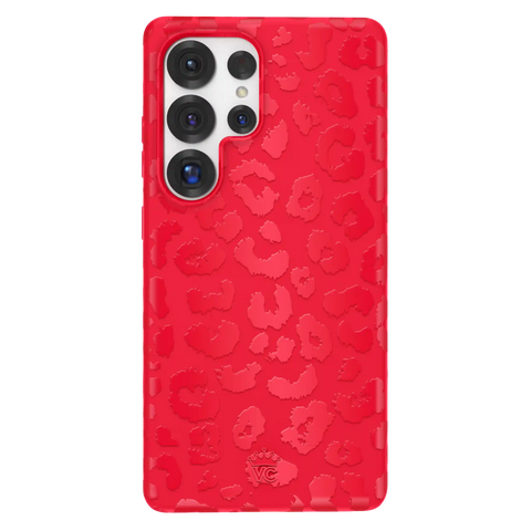 Red Hot Leopard Samsung Case