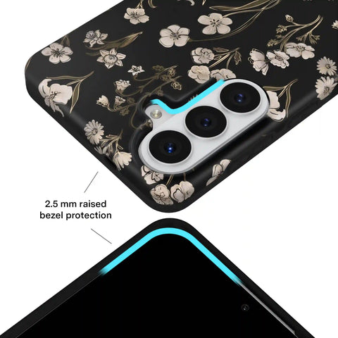 Nightbloom Gold Chrome Floral Samsung Case