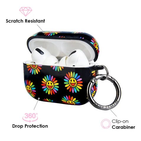 Rainbow Smiley AirPods Case