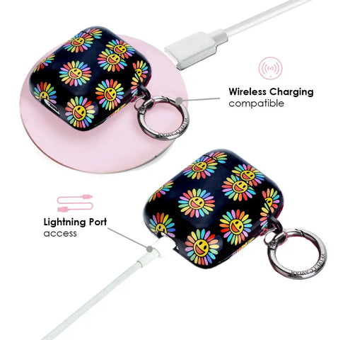 Rainbow Smiley AirPods Case