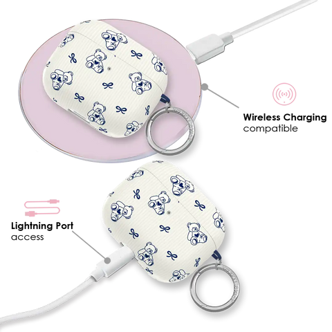 Preppy Teddy AirPod Case