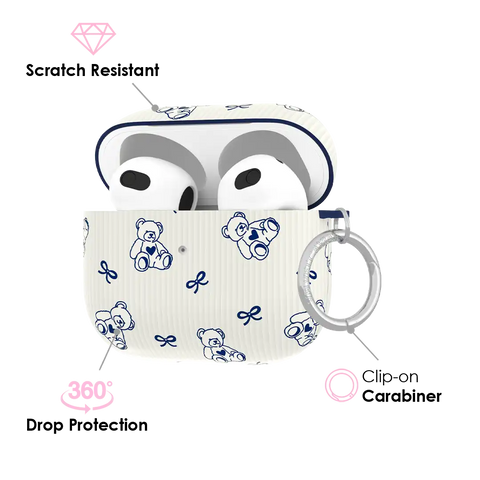 Preppy Teddy AirPod Case