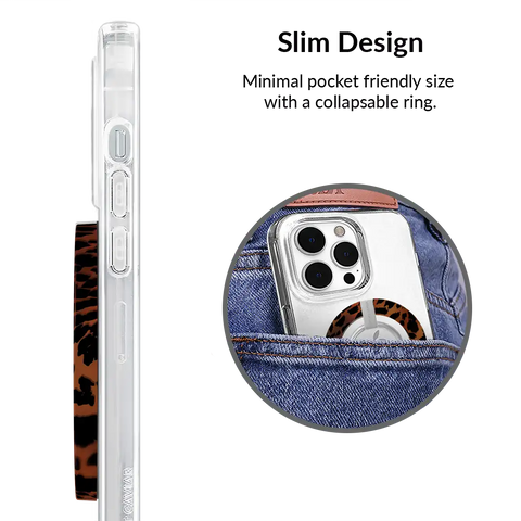 Leopard Tort MagSafe Grip Ring