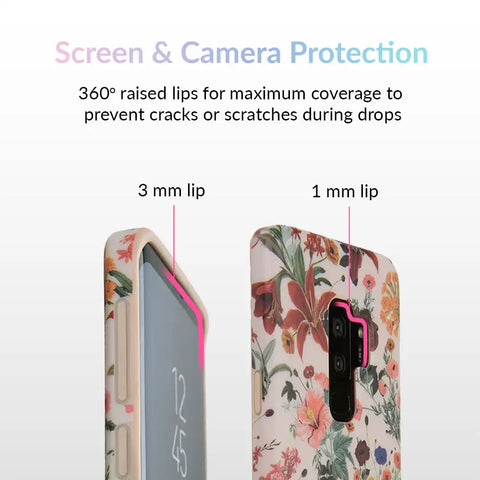 Nude Vintage Floral Samsung Galaxy Case