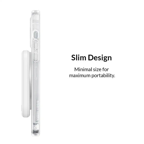 White Portable MagSafe Charger Power Pack