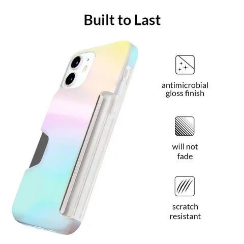 White Opal Iphone Wallet Case